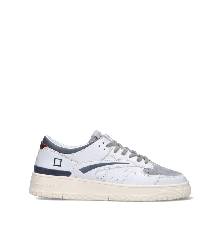 D.A.T.E. Sneaker uomo bianca in pelle
