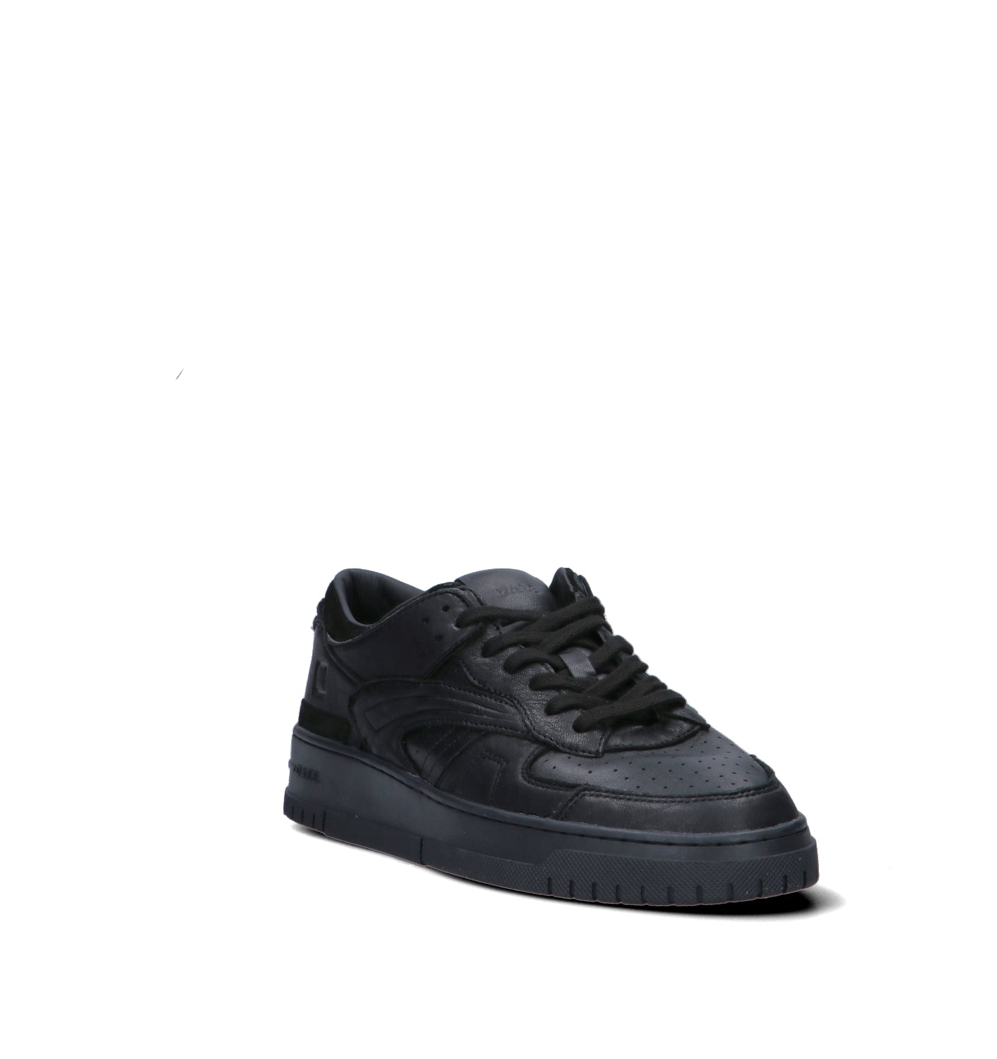 D.A.T.E. Sneaker uomo nera in pelle