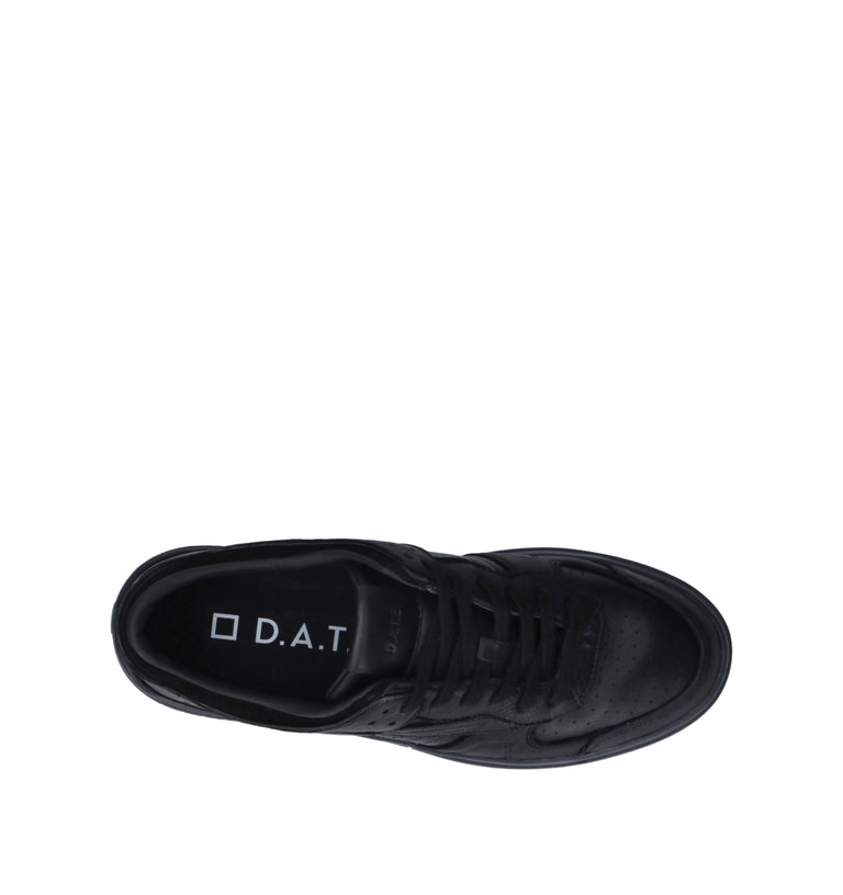 D.A.T.E. Sneaker uomo nera in pelle
