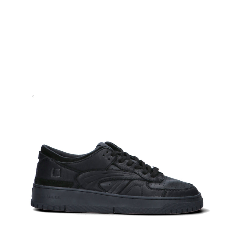 D.A.T.E. Sneaker uomo nera in pelle