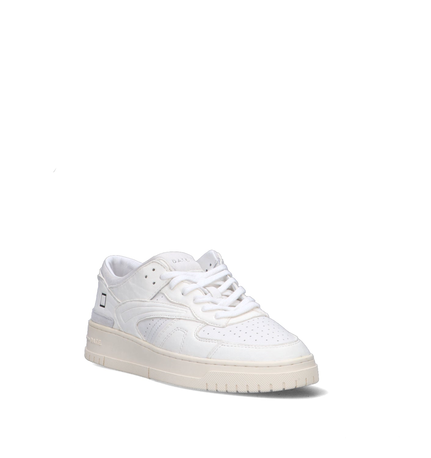 D.A.T.E. Sneaker uomo bianca in pelle