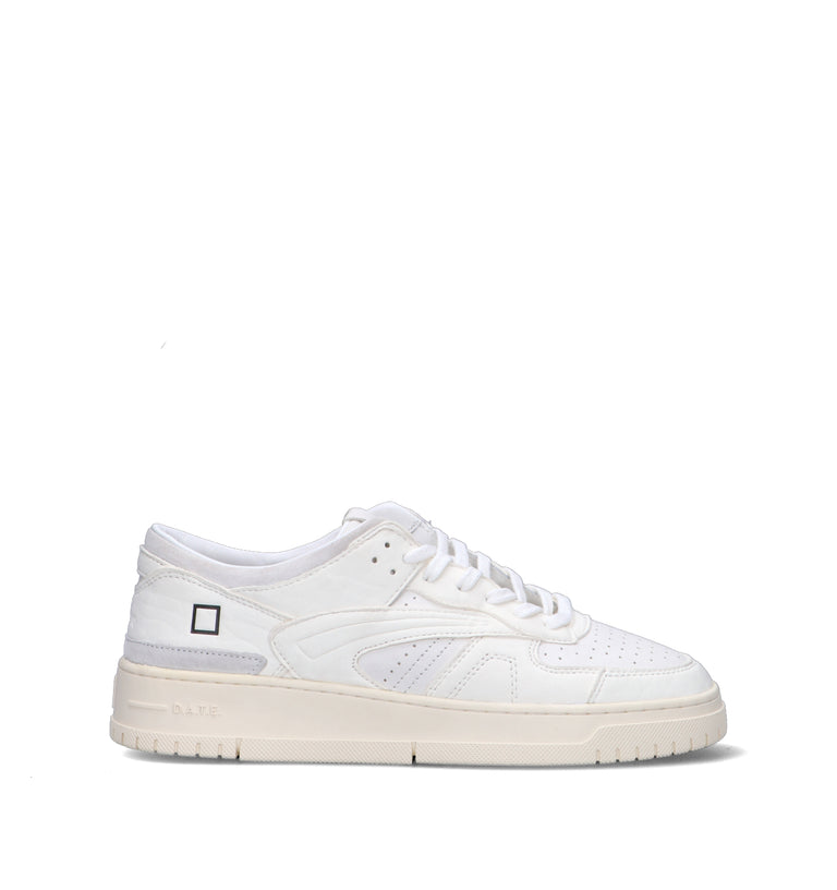 D.A.T.E. Sneaker uomo bianca in pelle