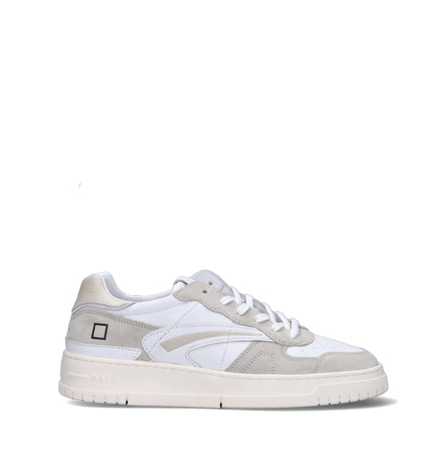 D.A.T.E. Sneaker uomo bianca in pelle