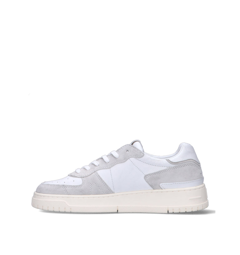 D.A.T.E. Sneaker uomo bianca in pelle
