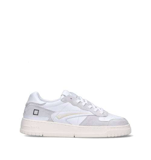 D.A.T.E. Sneaker uomo bianca in pelle