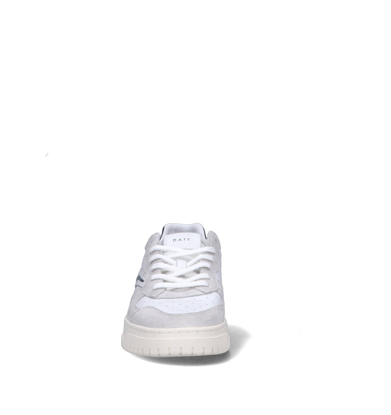 D.A.T.E. Sneaker uomo bianca/nera in pelle