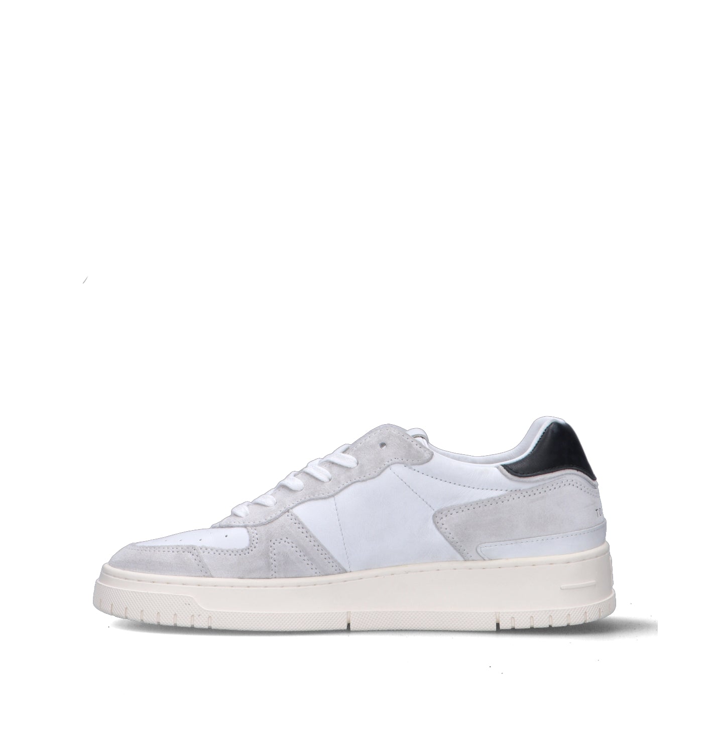 D.A.T.E. Sneaker uomo bianca/nera in pelle