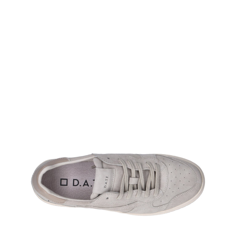 D.A.T.E. Sneaker uomo beige in suede