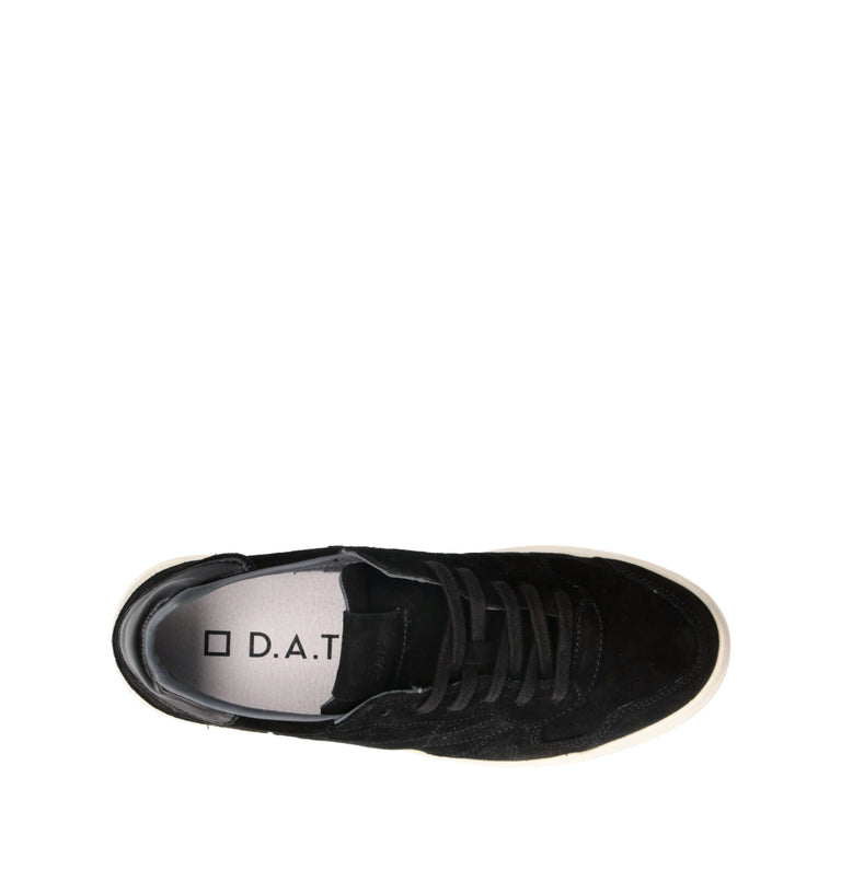 D.A.T.E. Sneaker uomo nera in suede