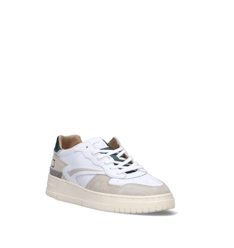 D.A.T.E. Sneaker uomo bianca in pelle