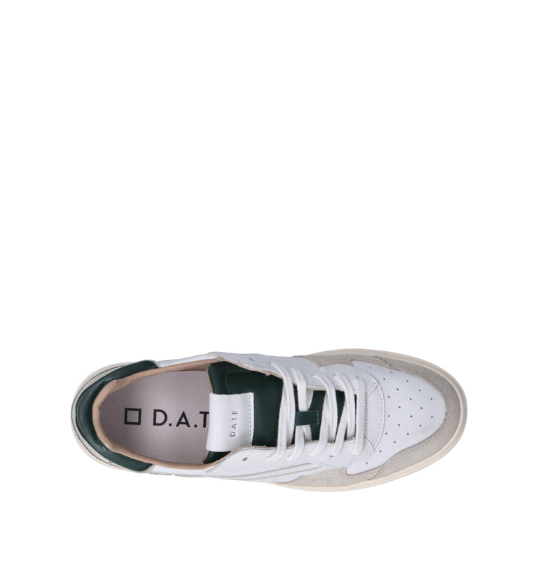 D.A.T.E. Sneaker uomo bianca in pelle