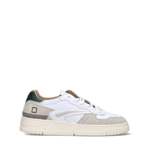 D.A.T.E. Sneaker uomo bianca in pelle