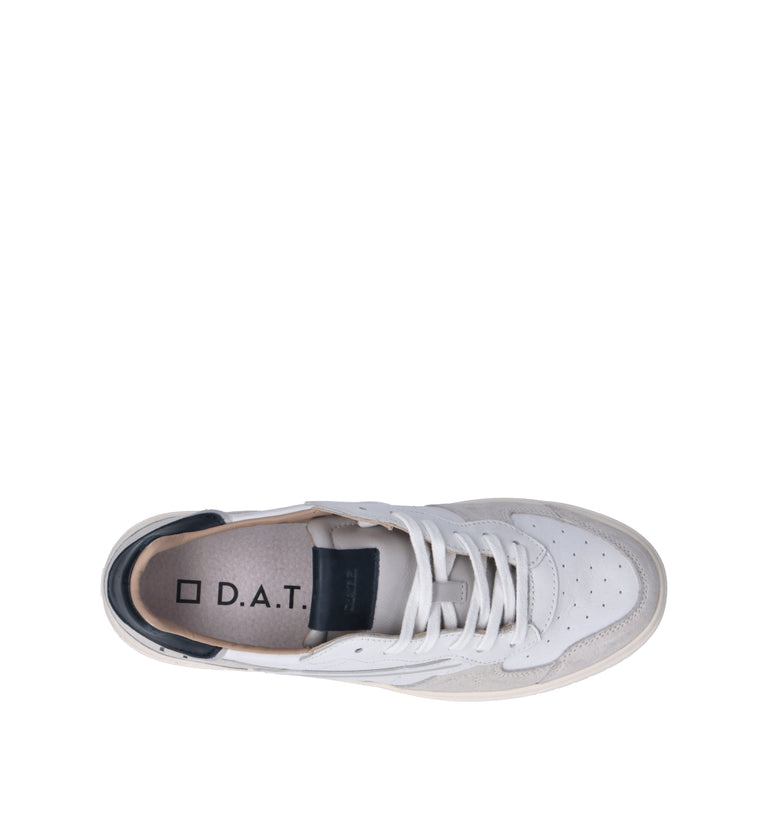 D.A.T.E. Sneaker uomo bianca in pelle