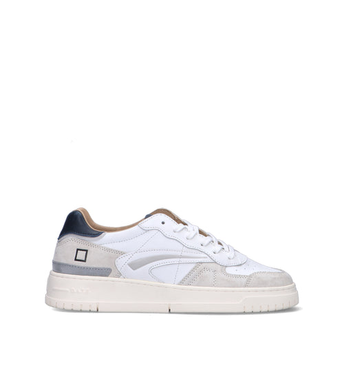 D.A.T.E. Sneaker uomo bianca in pelle
