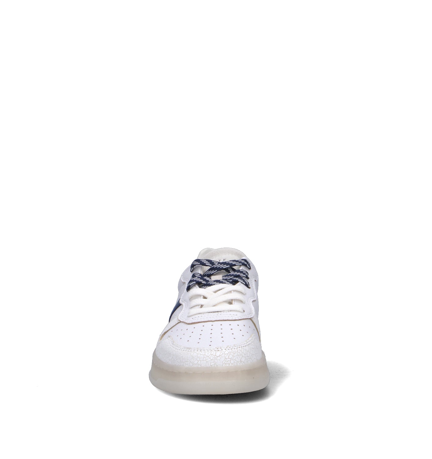 D.A.T.E. Sneaker uomo bianca/blu in pelle