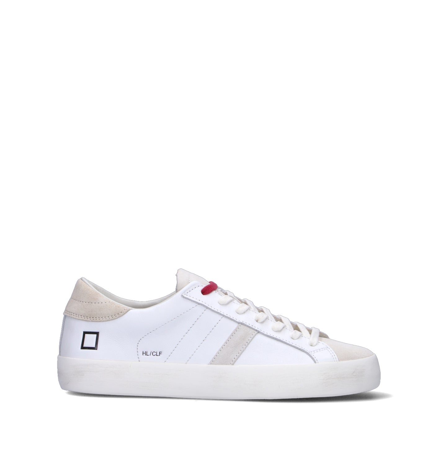D.A.T.E. Sneaker uomo bianca in pelle