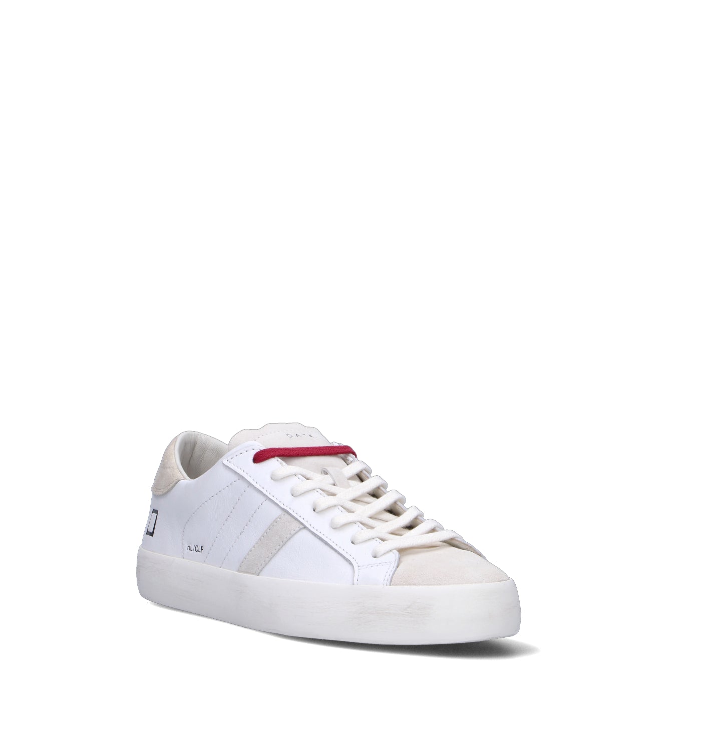 D.A.T.E. Sneaker uomo bianca in pelle