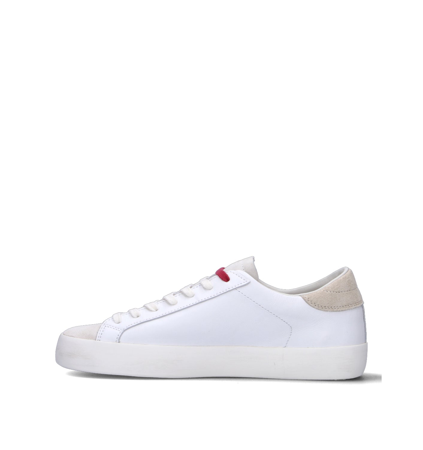 D.A.T.E. Sneaker uomo bianca in pelle
