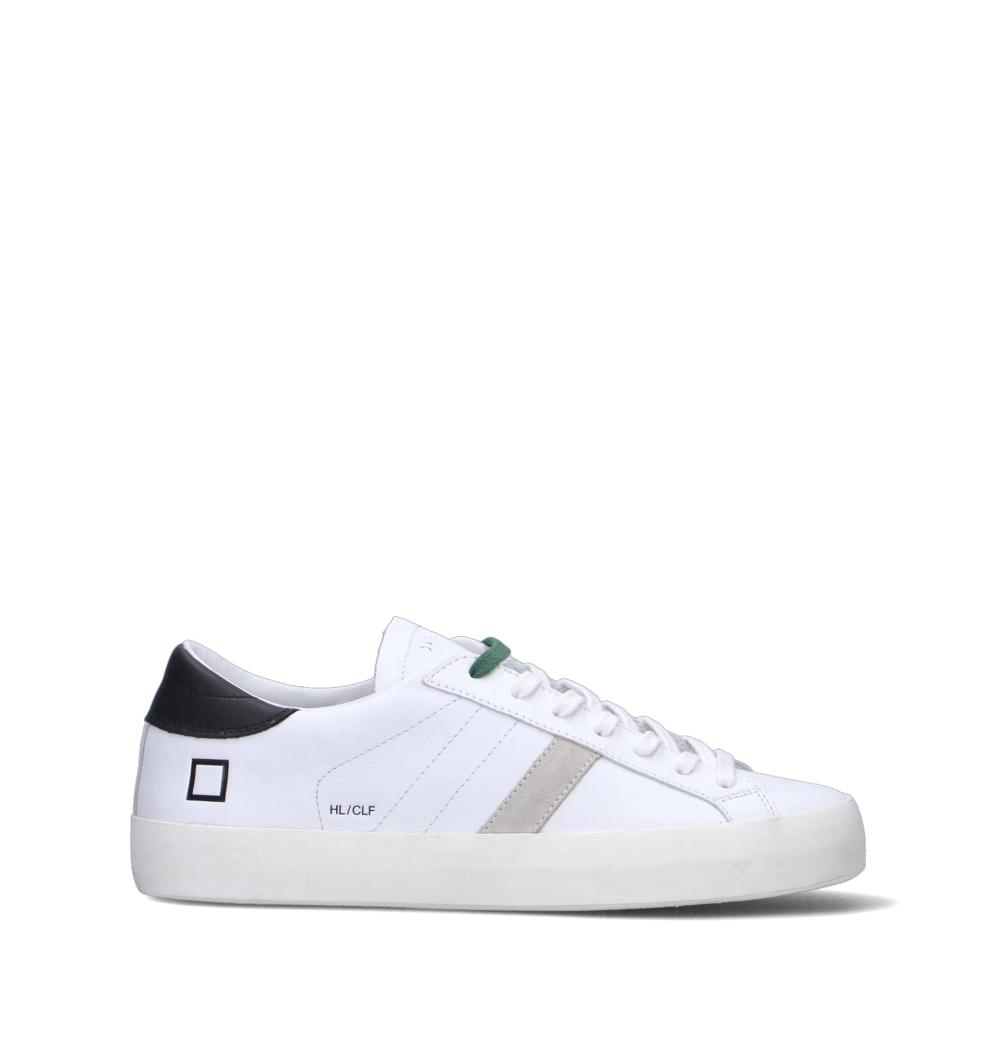 D.A.T.E. Sneaker uomo bianca/nera in pelle