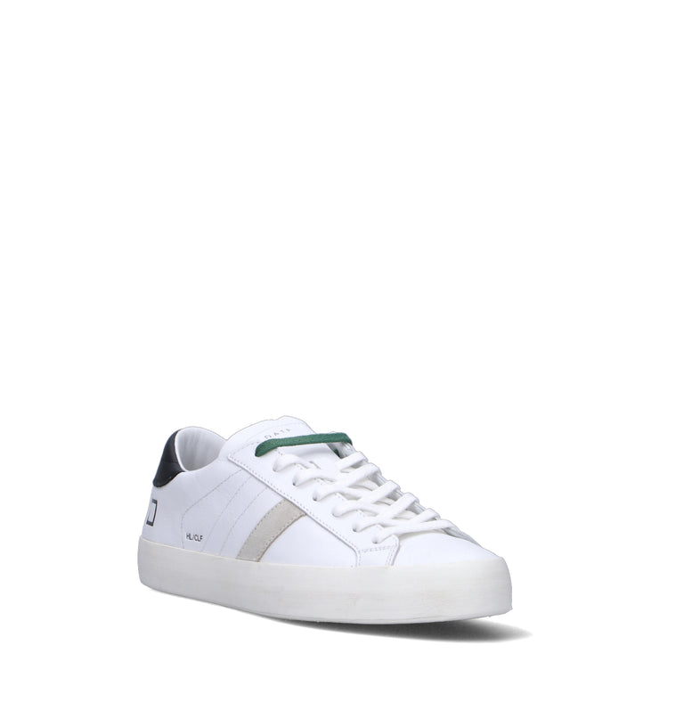 D.A.T.E. Sneaker uomo bianca/nera in pelle