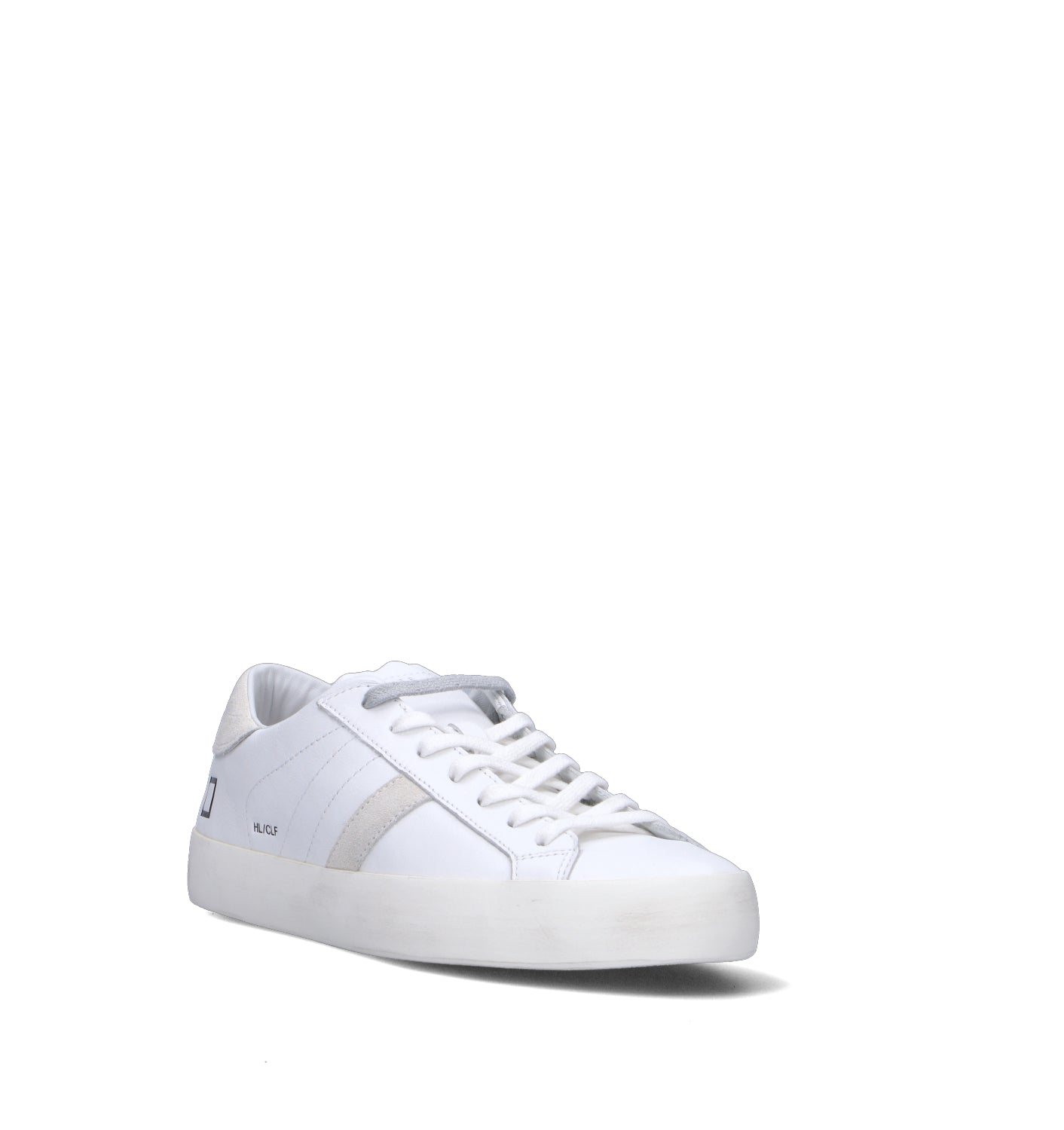 D.A.T.E. Sneaker uomo bianca in pelle