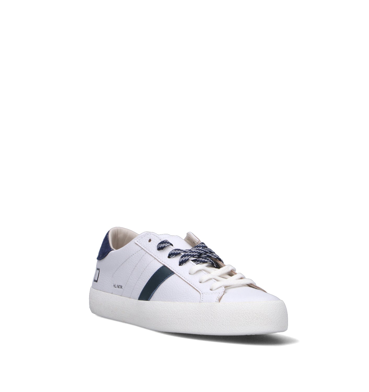 D.A.T.E. Sneaker uomo bianca/blu in pelle