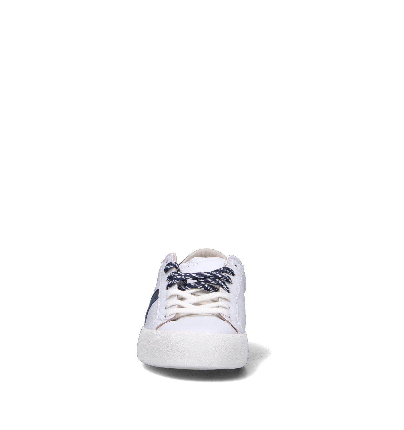 D.A.T.E. Sneaker uomo bianca/blu in pelle