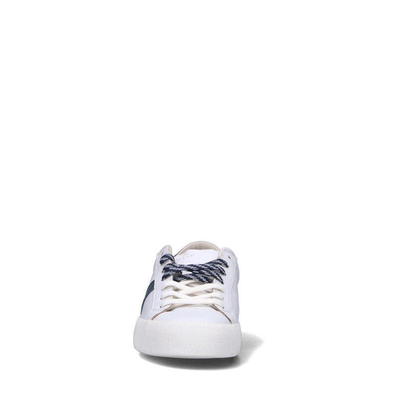 D.A.T.E. Sneaker uomo bianca/blu in pelle