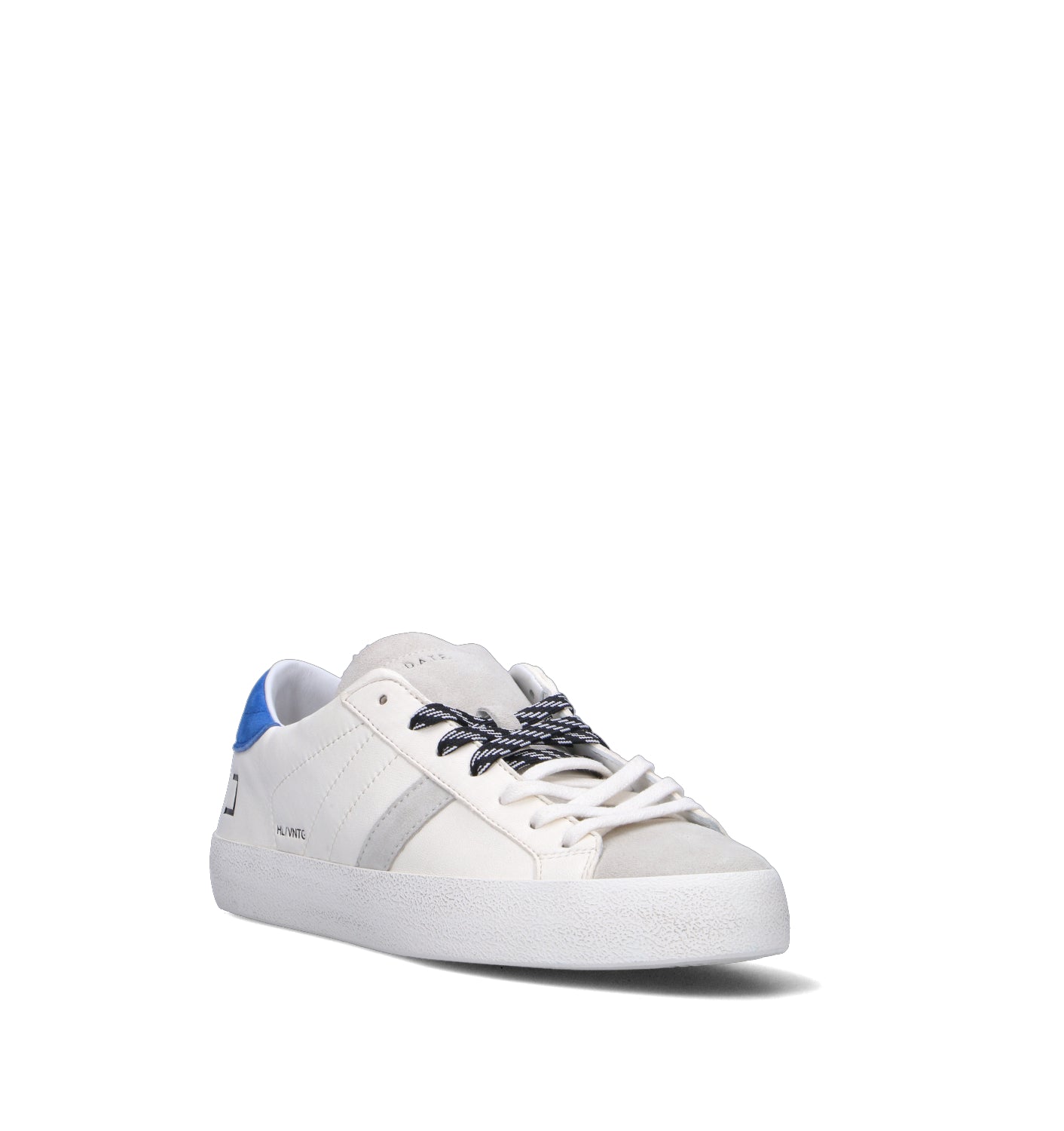 D.A.T.E. Sneaker uomo bianca/blu in pelle