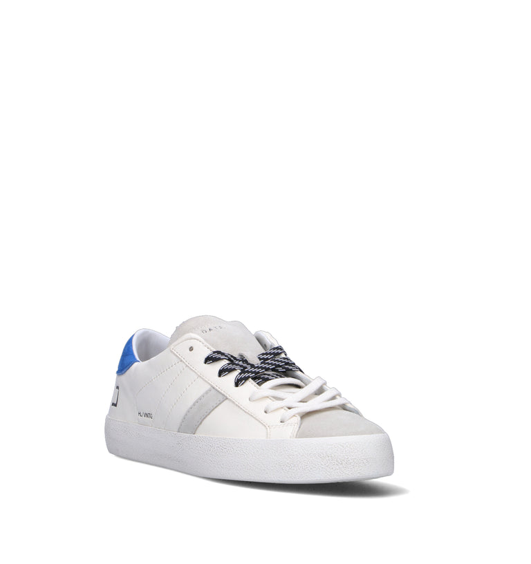 D.A.T.E. Sneaker uomo bianca/blu in pelle