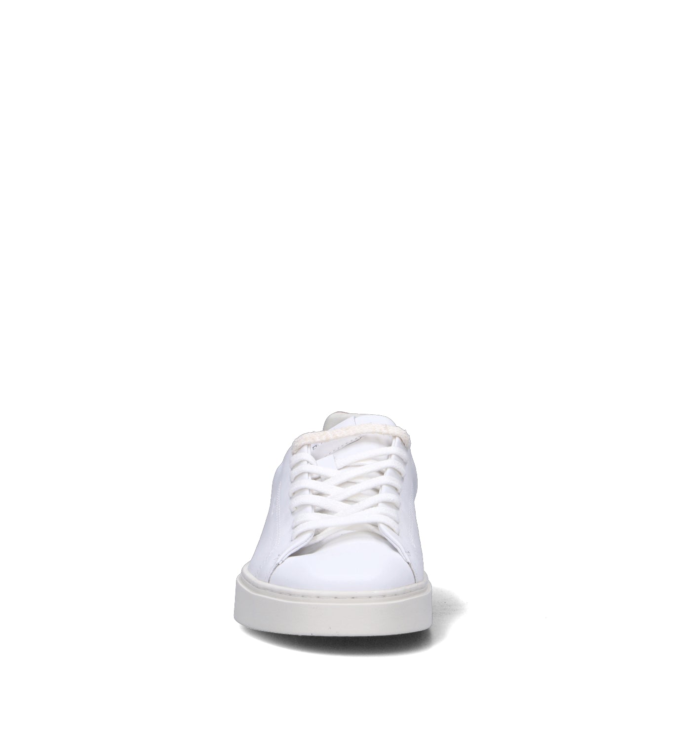 D.A.T.E. Sneaker uomo bianca/cuoio in pelle