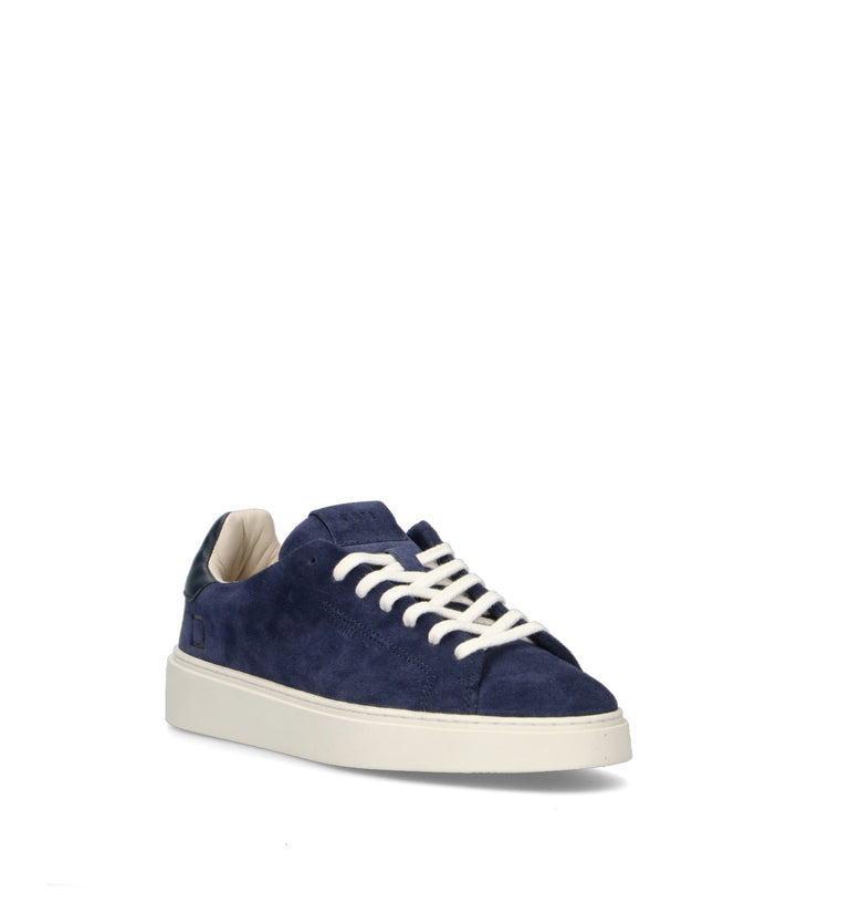D.A.T.E. Sneaker uomo blu in suede