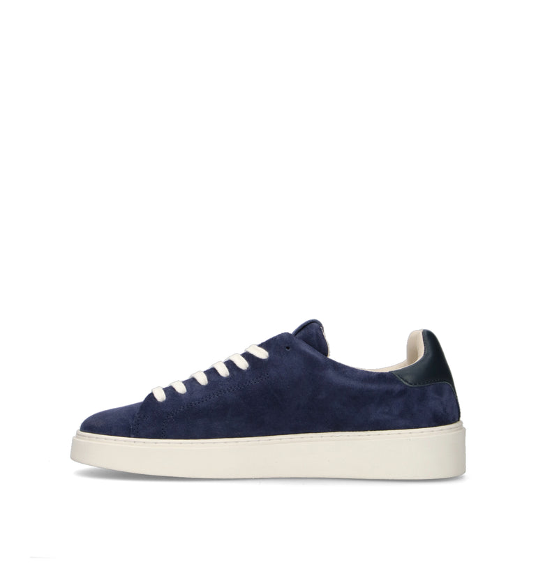 D.A.T.E. Sneaker uomo blu in suede