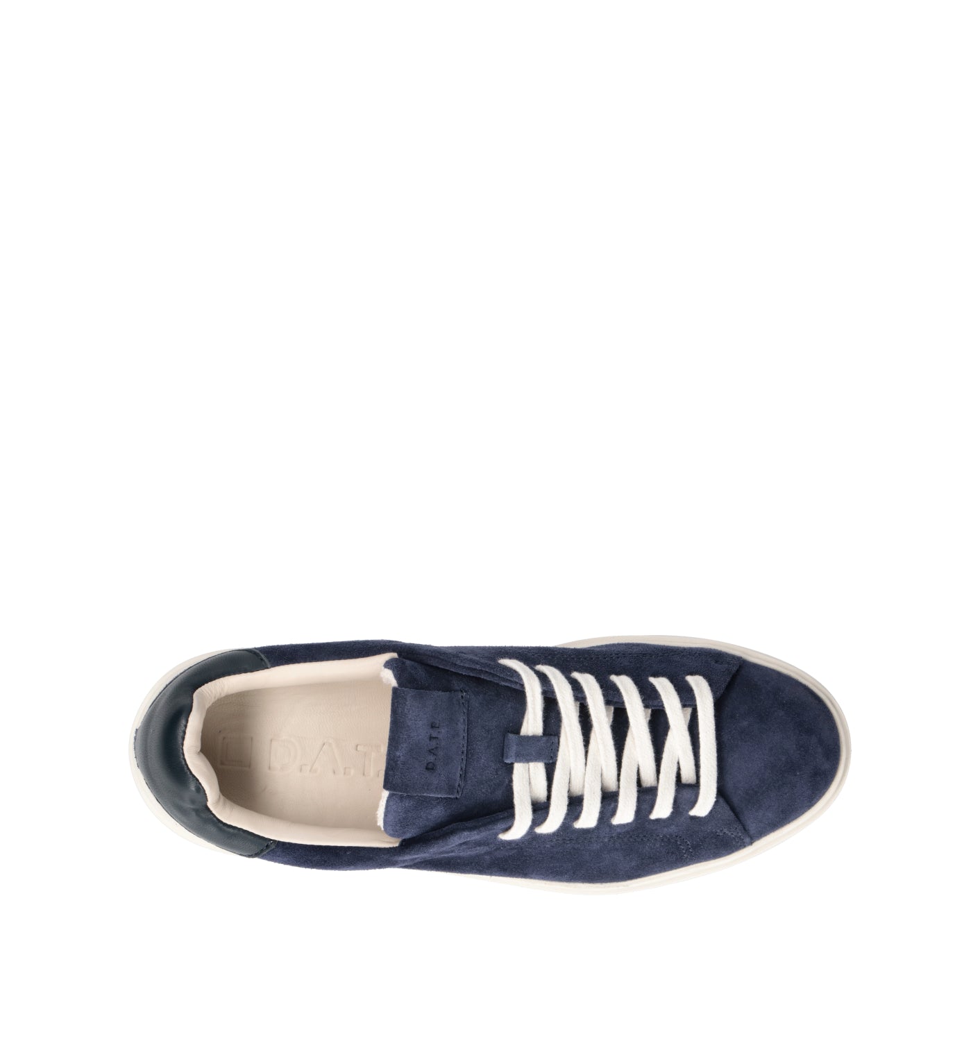 D.A.T.E. Sneaker uomo blu in suede