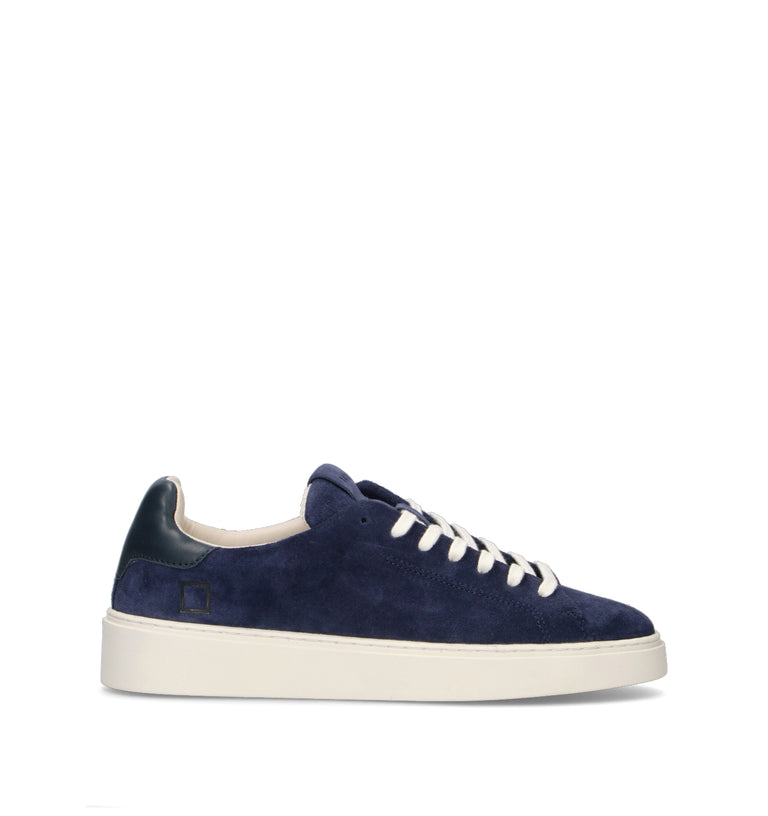 D.A.T.E. Sneaker uomo blu in suede