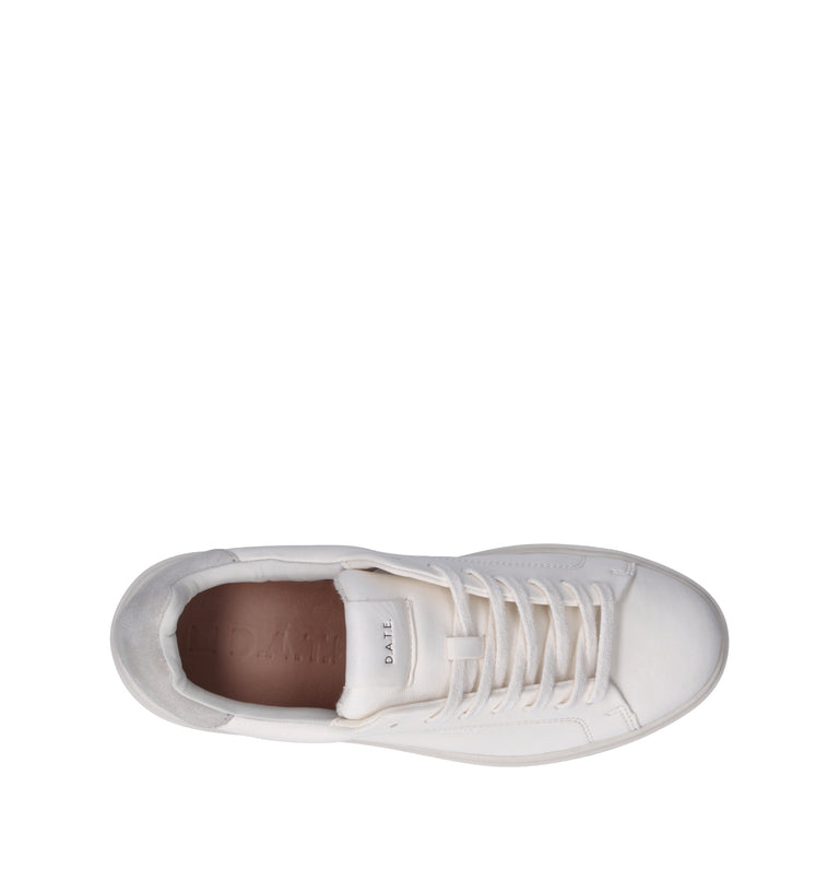 D.A.T.E. Sneaker uomo bianca in pelle