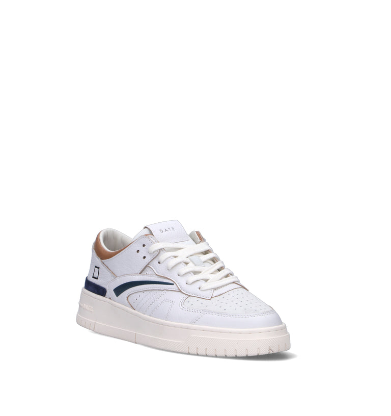 D.A.T.E. Sneaker uomo bianca in pelle