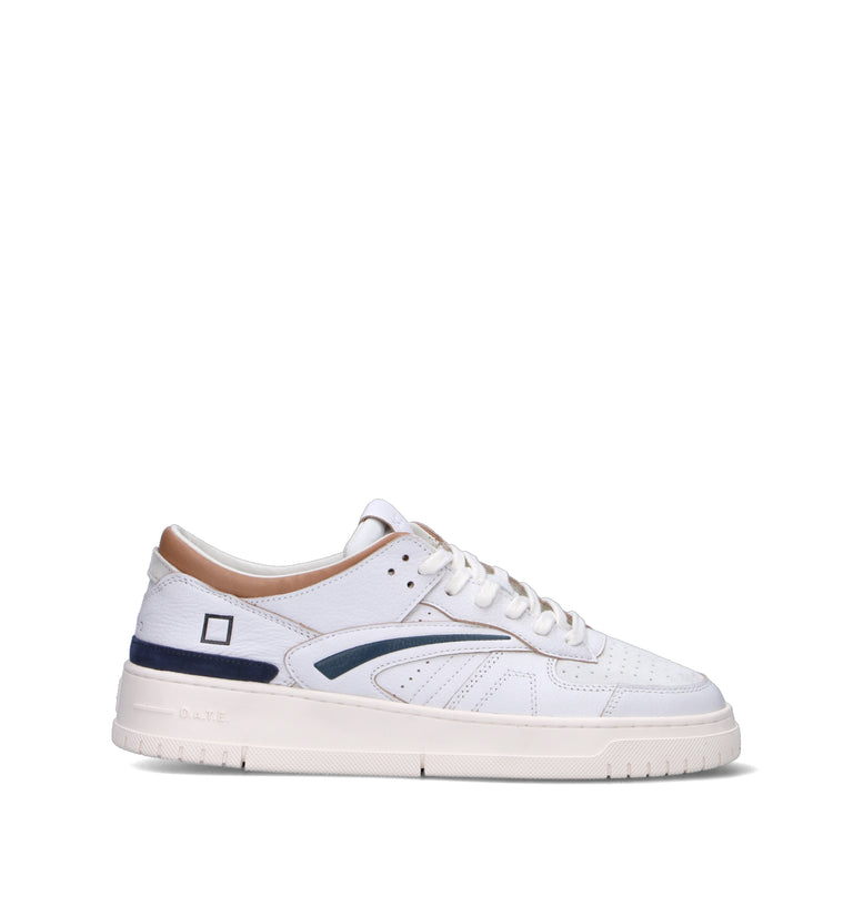 D.A.T.E. Sneaker uomo bianca in pelle
