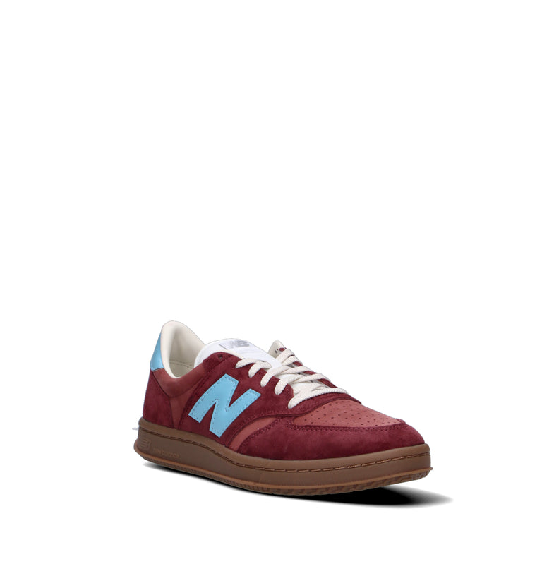 NEW BALANCE T500 Sneaker donna bordeaux in pelle