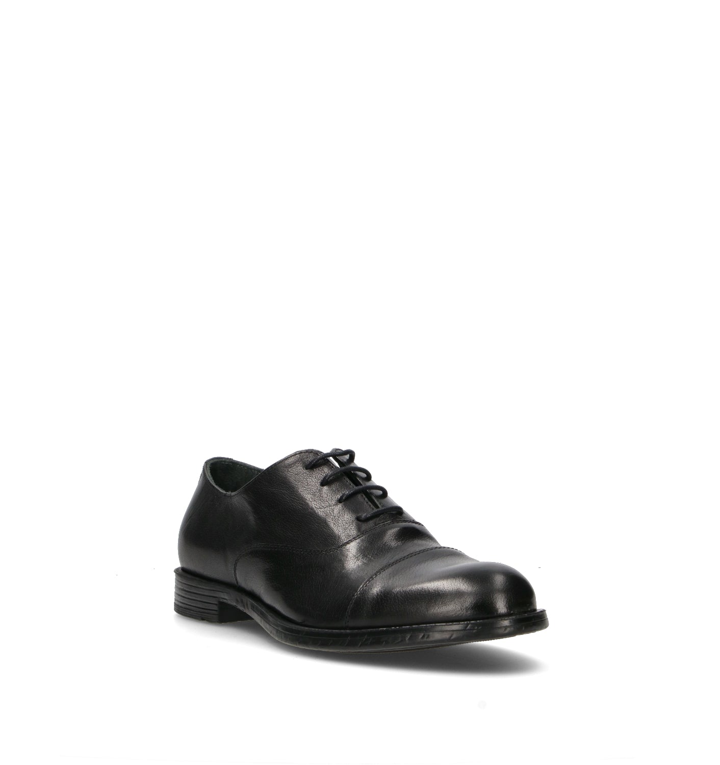 HUNDRED 100 Stringata uomo nera in pelle