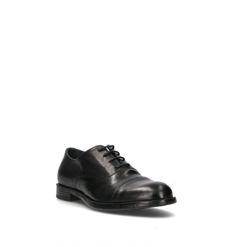 HUNDRED 100 Stringata uomo nera in pelle