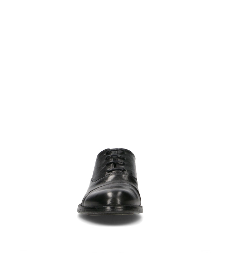 HUNDRED 100 Stringata uomo nera in pelle