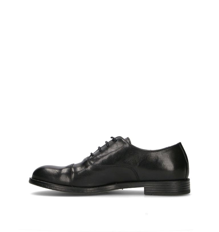 HUNDRED 100 Stringata uomo nera in pelle