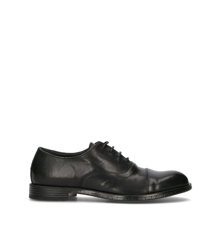 HUNDRED 100 Stringata uomo nera in pelle