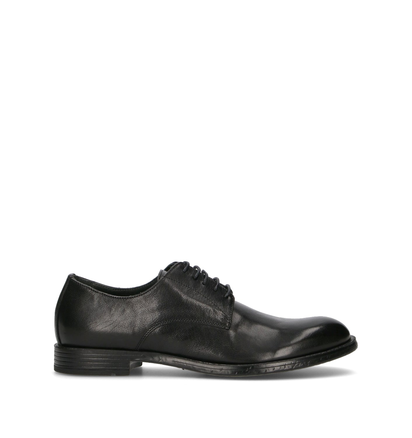 HUNDRED 100 Stringata uomo nera in pelle
