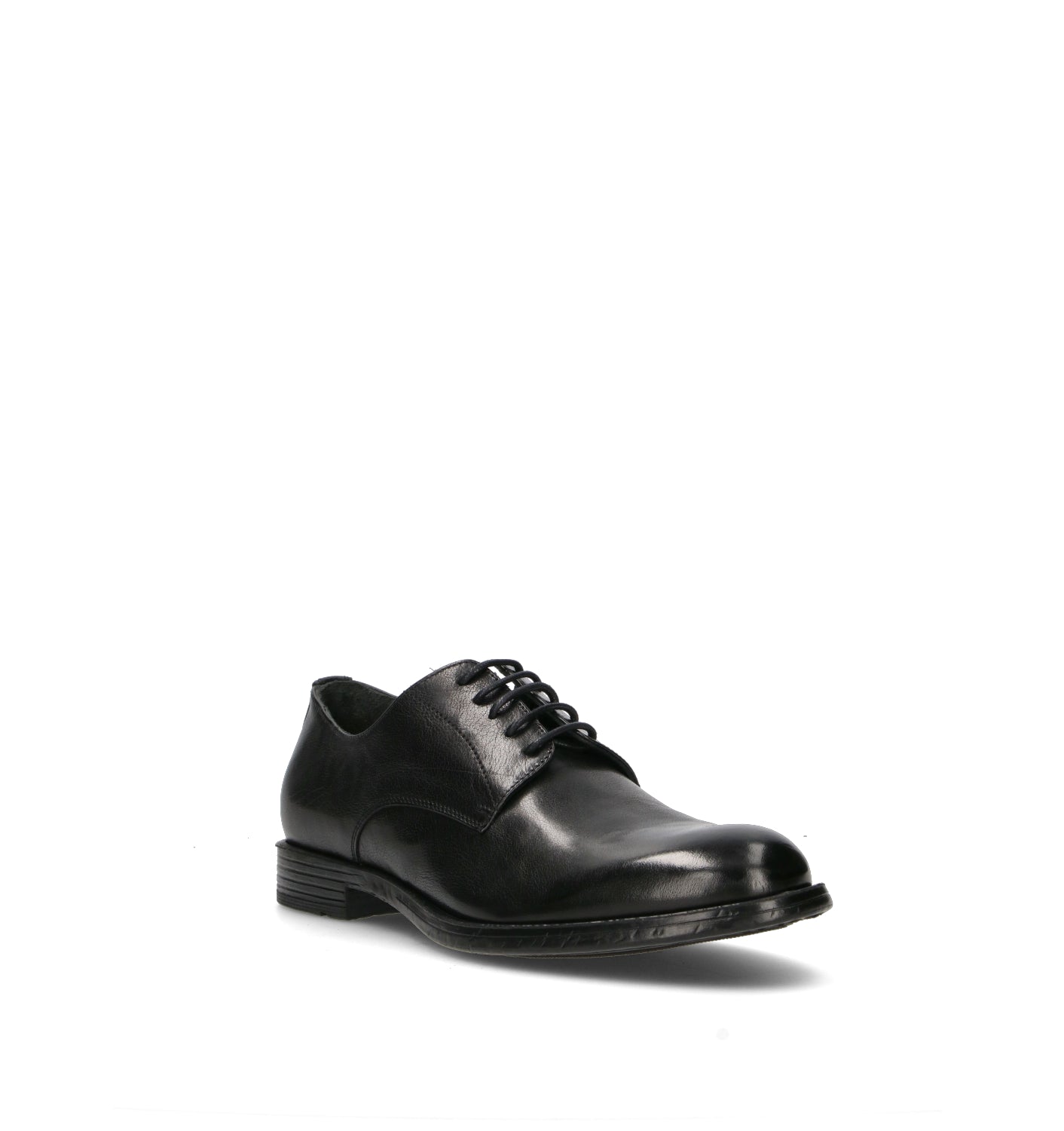 HUNDRED 100 Stringata uomo nera in pelle