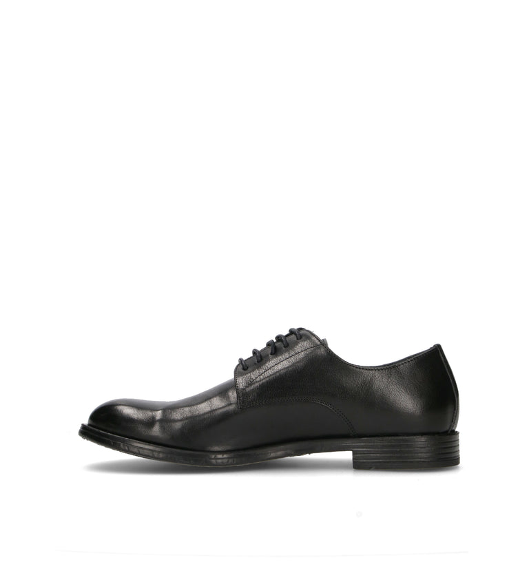 HUNDRED 100 Stringata uomo nera in pelle