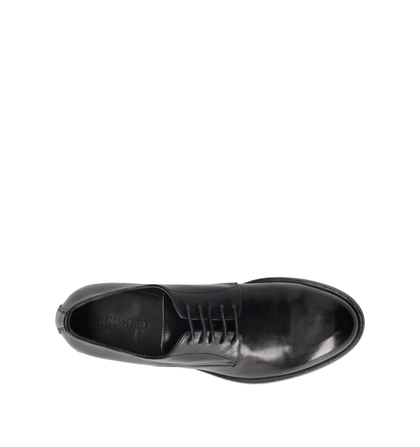 HUNDRED 100 Stringata uomo nera in pelle