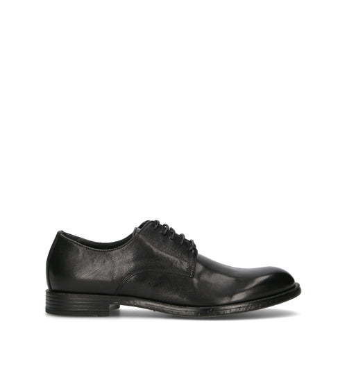 HUNDRED 100 Stringata uomo nera in pelle