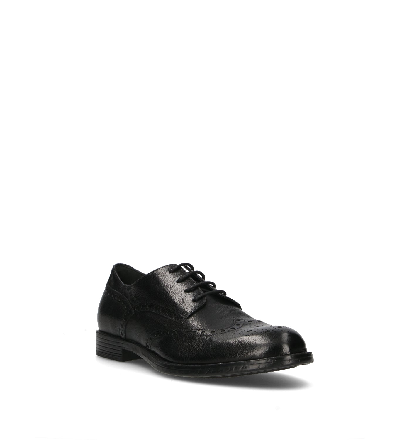 HUNDRED 100 Stringata uomo nera in pelle